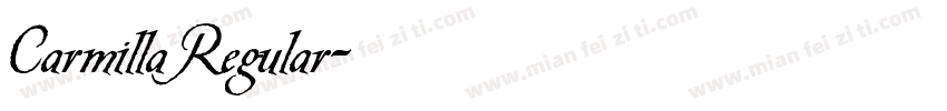 Carmilla Regular字体转换